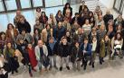 Foto de familia de los asistentes a la jornada de cuidados organizada por el Consorcio de la Zona Media en Tafalla