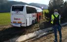 Fotos del accidente del autobús de la línea Pamplona-Zaragoza en la A-15