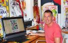 El diseñador gráfico navarro, Alfredo León Mañú