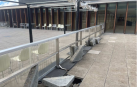 Aspecto de la terraza a reparar