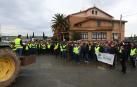 Fotos de la concentración de tractores en Tafalla.