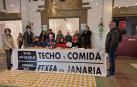 Rueda de prensa de entidades sociales con el lema "Vivir en la calle. Techo y comida"