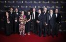 El elenco de 'Cónclave', premiada como mejor película en la 78 edición de los Premios BAFTA del cine británico