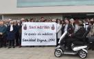 Concentración en San Adrián en demanda de médicos en abril de 2024.
