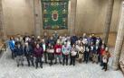 Homenaje a 51 empleados del Ayuntamiento de Pamplona que se jubilaron el año pasado.