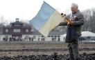 Un superviviente del campo de Buchenwald, durante los actos conmemorativos del 60 aniversario de su liberación, en el año 2005