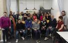 Representantes municipales, entidades y asociaciones de comerciantes, agentes del sector agrario y gastronómico, y comerciantes, en el nuevo espacio