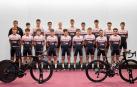 Presentación del equipo ciclista Telcom On Clima, esta tarde en Pamplona.