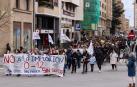 Manifestación este martes en Pamplona en contra de la implantación del ciclo 0-3 en el colegio Hilarión Eslava para el curso 2025-2026
