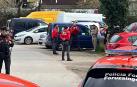 Momento de la intervención en el parking de Corralillos