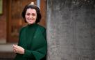 La presidenta de la Fundación 'Acción por la música', en el colegio Santa Teresa (Teresianas) de Pamplona, donde impartió una conferencia.
