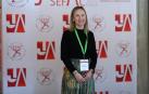 Irene Escudero, presidenta de la Sociedad Española de Farmacia Clínica, Familiar y Comunitaria de Aragón, La Rioja y Navarra, SEFAC, en Pamplona.