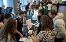 Participantes en el acto de bienvenida de Feria Navarra Tecnociencia 2025, celebrada este sábado en Baluarte