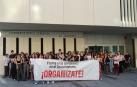 Protesta de este martes ante el Conservatorio Superior de Músia