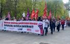 Manifestación en Pamplona de los empleados de la Administración navarra