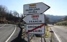 Bifuración de la  N-121-A desde la rotonda de Oronoz-Mugaire, uno de los ejes de comunicación