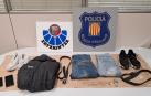 Material incautado en la investigación entre la Ertzaintza y los Mossos d'Escuadra por un asesinato en una vivienda de Irun