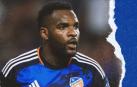 Aaron Boupendza cuando jugaba en el FC Cincinnati