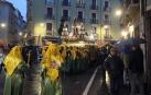 Viernes Santo 2025 en Pamplona. Traslado de la Dolorosa desde la Catedral hasta la iglesia de San Lorenzo.