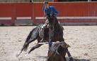 Guillermo Hermoso de Mendoza, entrenando con Berlín en la finca familiar en Noveleta