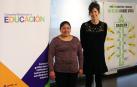 Desde la izda.: Benigna Vega Rodríguez, integrante de Madre Coraje, y Laura Irurzun, responsable de Madre Coraje y coordinadora de la SAME en Navarra.