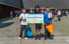 PRIMARIA. De izquierda a derecha: Rayan Faik Shukri (C.P.Rochapea) Pau Del Río Castellano (FEC Vedruna) y Jesús Martín Tembleque (Nuestra Señora del Huerto).