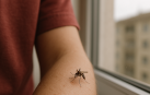 Un mosquito en un piso