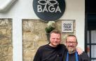 El chef de Bagá, Pedro Sánchez, junto al danés Rasmus Munk del restaurante Alchemist, que vuelve a ser elegido el mejor restaurante de Europa en la lista OAD