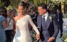 Marta Goenaga y Jaime Lorente, en uno de los momentos de su boda compartidos por el actor en su perfil de Instagram