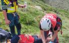 El senderista navarro rescatado sufrió un golpe de calor y una fuerte deshidratación