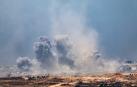 Humo tras un ataque aéreo en Gaza
