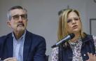 La delegada del Gobierno en la Comunitat Valenciana, Pilar Bernabé, acompañada por el comisionado del Gobierno para la reconstrucción, José María Ángel