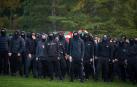 Parte de los jóvenes radicales que desplegaron su violencia en el campus de la Universidad de Navarra y el barrio de Iturrama