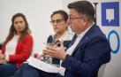 Momento de una de las intervenciones de Carlos Medrano en el foro DN en Vivo sobre vivienda