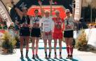 Naiara Irigoyen (segunda por la izquierda), subcampeona en la Marató dels Dements y del circuito Merrell Skyrunner World Series de 2025