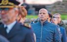 El ministro de Defensa belga, Theo Francken (centro) , en un homenaje ayer a los caídos en la Segunda Guerra Mundia