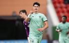 Manex Lozano en el partido de Youth League entre el Newcastle y Athletic Club