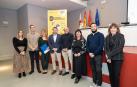 De izquierda a derecha: Mayte BrunValencia (directora de Servicio de Universidad del Gobierno de Navarra); Martín Larraza Kintana (vicerrector de Investigación de la UPNA), Belén Galindo Lizaldre (responsable de Comunicación del Grupo La Información), Alejandro Toquero (alcalde de Tudela), Noe Rivas (Seosve), Pedro Berrueta (MACATudela), y Estefanía Nicolás (directora de Marketing de Diario de Navarra)