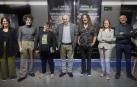 Eva Sevingé (Orekan), Alejo, Aintzane (Motxila 21), el consejero Aierdi, Pedro Razquin, la directora general de Medio Ambiente, Ana Bretaña, y Oscar Rubio