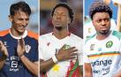 Ante Budimir, Sheraldo Becker y Enzo Boyomo con sus respectivas selecciones