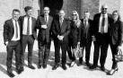 José Luis Ábalos (cuarto por la izquierda), Santos Cerdán (sexto) y Koldo García (junto a él) se fotografían em el acceso a la necrópolis de Chellah, en Rabat, en una imagen que aparece en el informe de la UCO /