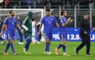 los italianos, cabizbajos tras caer derrotados contra Noruega en el último encuentro de la fase de grupos de clasificación para el Mundial 2026 y verse obligados a la repesca /