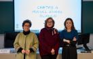 De izquierda a derecha: Inés Irurita, directora del Archivo General de la Universidad de Navarra; Cristina Cuesta, directora de la Fundación Miguel Ángel Blanco; y María Jiménez, profesora de la Facultad de Comunicación y directora del proyecto