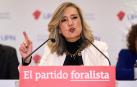 Cristina Ibarrola durante su discurso en el Comité Político de UPN celebrado este viernes, 21 de noviembre /