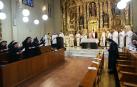 La comunidad de Alzuza junto a hermanas venidas de Estella, Guadalajara, Galicia y Cataluña en la misa en honor a San Benito celebrada este lunes, 24 de noviembre, y que presidió el arzobispo /