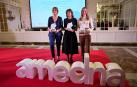 De izda. a dcha., De izquierda a derecha:  Maite Pérez Senosiain, Yolanda Torres y Lucía Vanrell