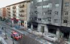 Así ha quedado el bazar del barrio de la Rochapea tras el espectacular incendio de este miércoles