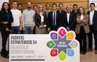 El consejero Mikel Irujo y la directora general, Garbiñe Basterra, junto a los ponentes del evento celebrado en la sede de EVENA en Olite