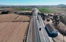 Fotos del nuevo tramo de la A-68 entre Cortes y Mallén