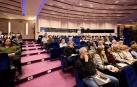 Público asistente al I Congreso 'Coparentalidad positiva: Validando sus emociones', en el Colegio de Médicos de Pamplona.